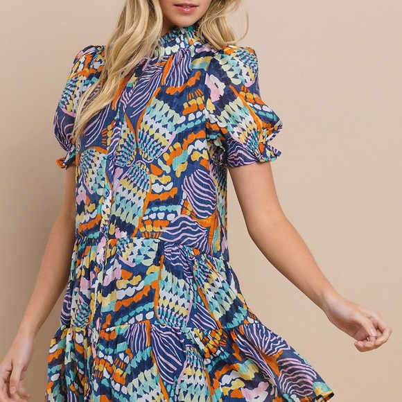 BLUE SAMIRA Women’s Mini DRESS Sz M - Picture 13 of 16